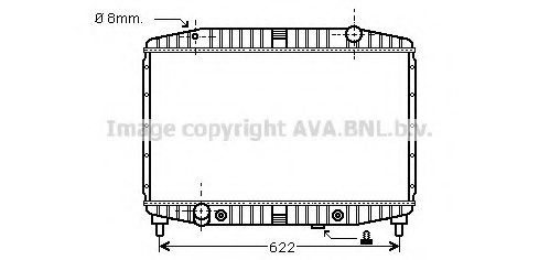 PRASCO RR2002 Radiator, engine cooling